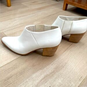 Vince white booties